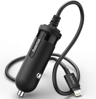 Hama Car charger IPhone IPod 5W/1A 1M cable black