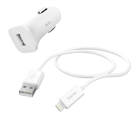 Hama Car charger USB Adapter 5W/1A mit 1M cable white