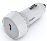 Hama Car charger USB-C Adapter Fast Charger 18W/3A white LED