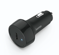 Hama Car charger USB-C Adapter Fast Charger 18W/3A black LED