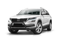 Bullbar low with grille black suitable for Skoda Kodiaq years 2016-2021