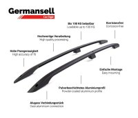 Roof Rails  suitable for Mitsubishi L200 Double Cab from 2015 aluminum black