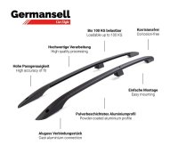 Roof Rails  suitable for Mitsubishi L200 Double Cab from 2015 aluminum black
