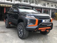 Fender flares suitable for Mitsubishi L 200 with screw optics from year of construction 2019 with Adblue with T&uuml;v ABE