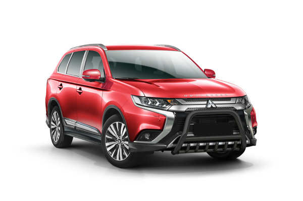 Bullbar with grille black suitable for Mitsubishi Outlander years from 2018