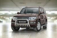 Bullbar with plate suitable for Mitsubishi Pajero years from 2007
