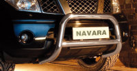Bullbar with crossbar for Nissan Navara (V6) 2005-2010