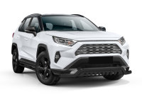Bullbar low with plate black suitable for Toyota RAV4 years from 2018