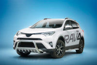 Bullbar with grille suitable for Toyota RAV4 years 2015-2018