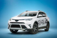 Bullbar with crossbar suitable for Toyota RAV4 years 2016-2018