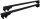 3er Set Dachtr&auml;ger passend f&uuml;r Mercedes Marco Polo ab Bj. 2003 Aluminium Schwarz 140cm