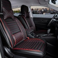Seat covers Dacia duster from 2010 in black/red