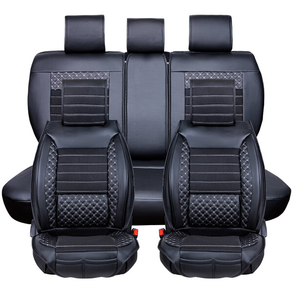 Seat covers Dacia Duster from 2010 in colour black/white