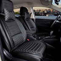 Seat covers Dacia Duster from 2010 in colour black/white