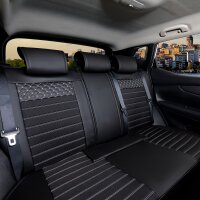 Seat covers Dacia Duster from 2010 in colour black/white