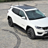 Trittbretter passend f&uuml;r Jeep Compass ab Bj. 2016 Hitit Schwarz mit ABE