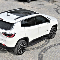 Trittbretter passend f&uuml;r Jeep Compass ab Bj. 2016 Hitit Schwarz mit ABE