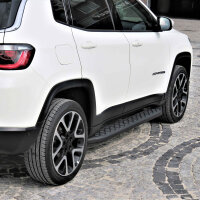 Trittbretter passend f&uuml;r Jeep Compass ab Bj. 2016 Hitit Schwarz mit ABE