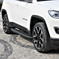 Trittbretter passend f&uuml;r Jeep Compass ab Bj. 2016 Hitit Schwarz mit ABE