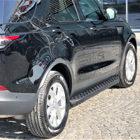 Running Boards suitable for Land Rover Discovery V from 2017 Hitit black with T&Uuml;V