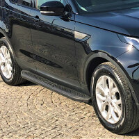 Trittbretter passend f&uuml;r Land Rover Discovery V ab Bj. 2017 Ares Schwarz mit ABE