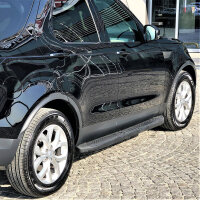 Trittbretter passend f&uuml;r Land Rover Discovery V ab Bj. 2017 Ares Schwarz mit ABE