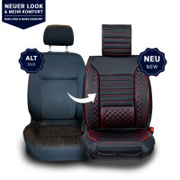 Seat covers Ford Courier from 2014 in black/red