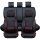 Seat covers Ford Courier from 2014 in black/red