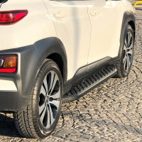 Running Boards suitable for Hyundai Kona from 2017-2023 Hitit black with T&Uuml;V
