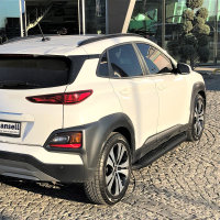 Running Boards suitable for Hyundai Kona from2 017-2023 Ares black with T&Uuml;V