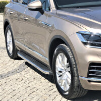 Running Boards suitable for VW Touareg from 2018 Ares chrome with T&Uuml;V