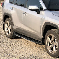 Trittbretter passend f&uuml;r Toyota Rav4 ab Bj. 2018 Olympus Schwarz mit ABE