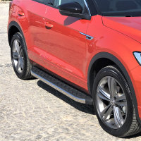 Running Boards suitable for VW T-Roc from 2017 Hitit chrome with T&Uuml;V