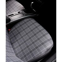 Sitzauflagen passend f&uuml;r Citroen C3 Picasso Bj. 2009-2017 in Dunkelgrau 2er Set Kansas