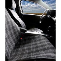 Sitzauflagen passend f&uuml;r Citroen C3 Picasso Bj. 2009-2017 in Schwarz 2er Set Kansas