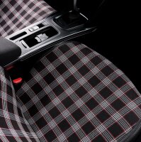 Sitzauflagen passend f&uuml;r Citroen C4 Cactus ab 2014 in Schwarz/Rot 2er Set Kansas