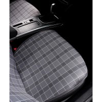 Seat covers suitable for Toyota Aygo since 2005 in Dark Grey Set of 2 Kansas