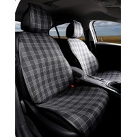 Seat covers suitable for Toyota Aygo since 2005 in Black Set of 2 Kansas