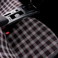 Seat covers suitable for Toyota Aygo since 2005 in Black/Red Set of 2 Kansas