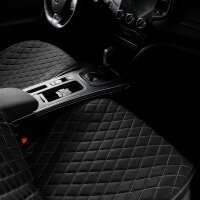 Sitzauflagen passend f&uuml;r Toyota Aygo ab Bj. 2005 in Schwarz/Wei&szlig; 2er Set Minnesota