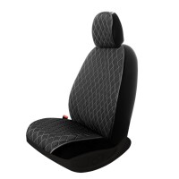 Sitzauflagen passend f&uuml;r Toyota C-HR ab Bj. 2017 in Schwarz/Wei&szlig; 2er Set Minnesota