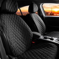 Sitzauflagen passend f&uuml;r Toyota C-HR ab Bj. 2017 in Schwarz/Wei&szlig; 2er Set Minnesota