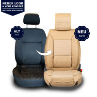 Seat covers Mercedes Benz GLK from 2008-2015 in colour beige