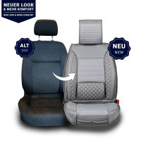 Seat covers Nissan Navara from 2010 in grey colour