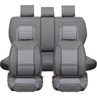 Seat covers Nissan X Trail from 2007 in dark grey colour