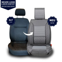 Seat covers Toyota Hilux from 2005 in dark grey colour