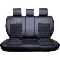 Seat covers Land Cruser Prado from 2002 in colour black/white