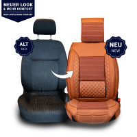 Seat covers Volkswagen Touareg from 2002 in cinnamon colour