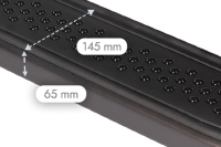 Trittbretter passend f&uuml;r Nissan Pathfinder 2004-2013 Ares Chrom mit T&Uuml;V