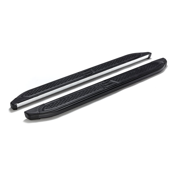 Trittbretter passend f&uuml;r Nissan Pathfinder 2004-2013 Ares Schwarz mit T&Uuml;V